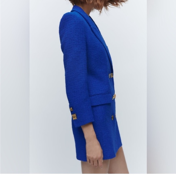 Zara Blue Blazer dress - Picture 2 of 6